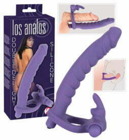 los-analos-penisring-vibration-dubbel-penetrering-silicon-kanin-rabbit